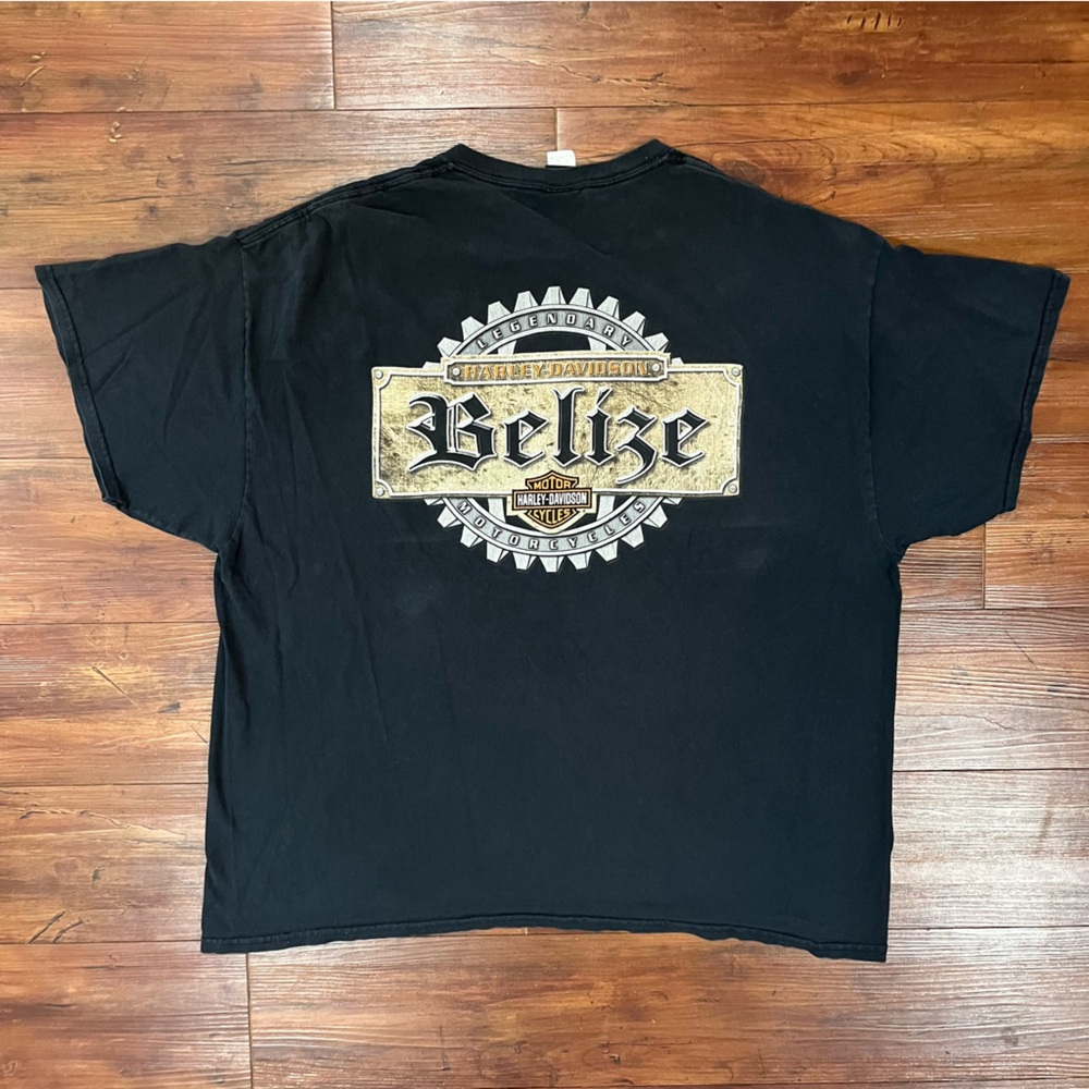 Vintage Harley Davidson Motorcycles Belize Size XXL